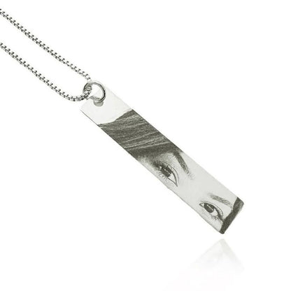 Customize eye pendant With back name
