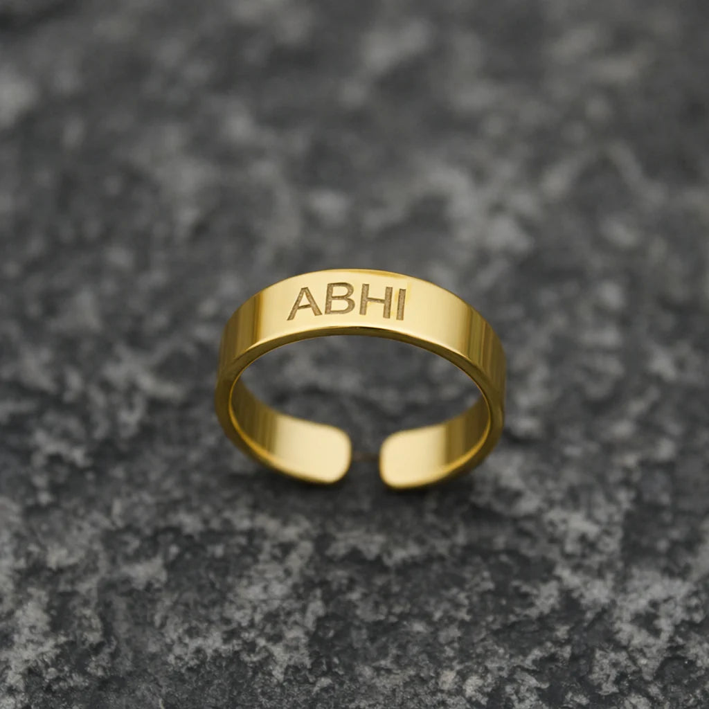 Personalized Name Engraved Ring ✨ Custom Made for You