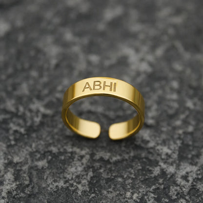 Personalized Name Engraved Ring ✨ Custom Made for You