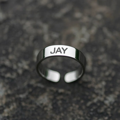Personalized Name Engraved Ring ✨ Custom Made for You